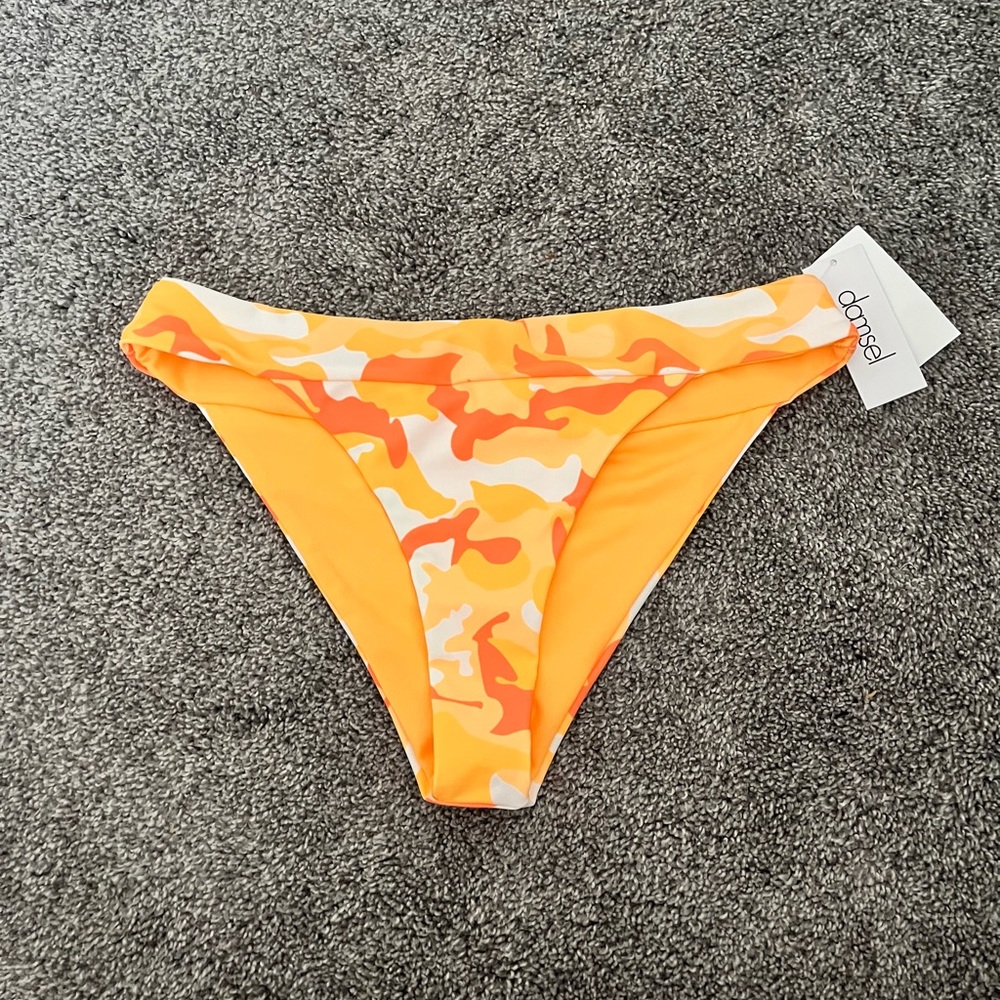 Orange Camo Cheeky Bikini Bottoms